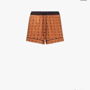 *MCM* Silk Logo shorts